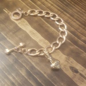 Juicy Couture rose gold charm bracelet